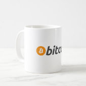 Mug Logo Bitcoin grand avec symbole Bitcoin orange (Devant gauche)