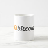 Mug Logo Bitcoin grand avec symbole Bitcoin orange (Centre)