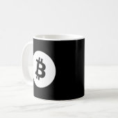 Mug Logo blanc Express® Bitcoin (Devant gauche)