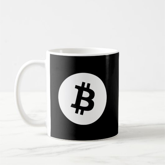 Mug Logo blanc Express® Bitcoin (Gauche)