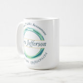 Mug Logo Cercle Bleu (Devant gauche)