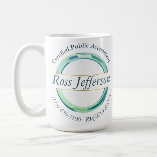 Mug Logo Cercle Bleu (Gauche)