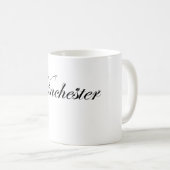 Mug Logo classique de Winchester de style (Devant droit)