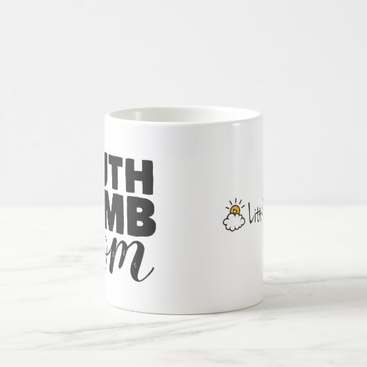 Mug Logo classique des textes de maman de bombe de (Centre)