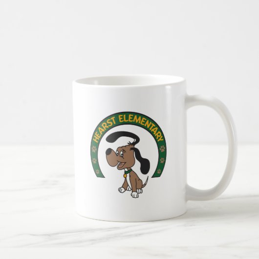 Mug Logo classique élémentaire de chien de Hearst (Droite)