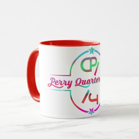 Mug Logo coloré multi de PQH (Devant gauche)
