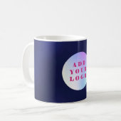 Mug logo commercial bleu marine (Devant gauche)