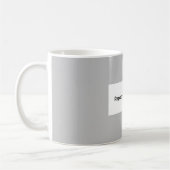 Mug Logo commercial gris rectangulaire (Gauche)