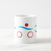 Mug Logo cool moderne Triathlon (Centre)