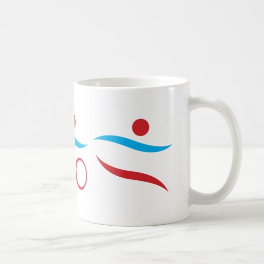 Mug Logo cool moderne Triathlon (Droite)