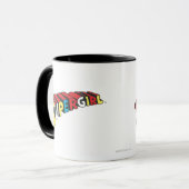 Mug Logo couleur super fille (Devant gauche)