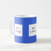 Mug Logo d'affaires bleu royal (Devant gauche)
