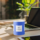 Mug Logo d'affaires bleu royal