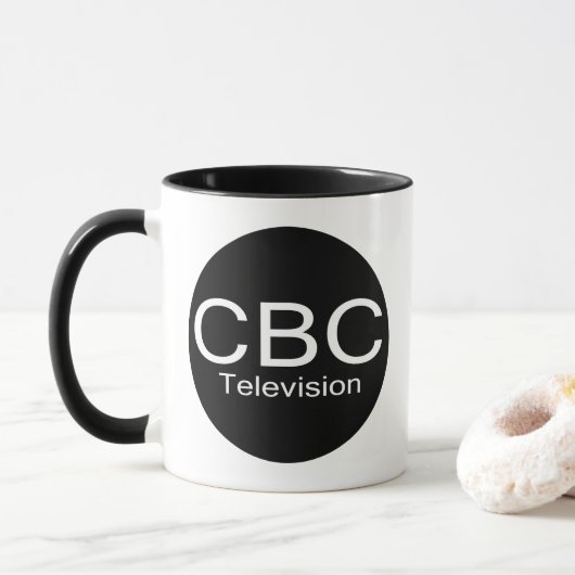 Mug  Logo d'alternative de télévision de CBC (Avec donut)