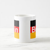 Mug Logo de Berlin dans le blanc sur le drapeau (Centre)