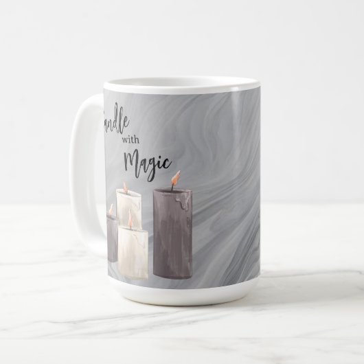 Mug Logo de bougie Sticker (Devant gauche)