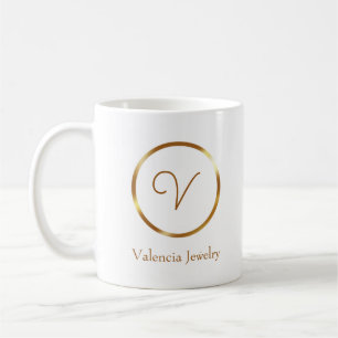 Mug Logo de cercle doré dégradé pour entreprise person
