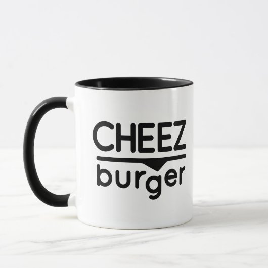 Mug Logo de Cheezburger (noir) (Gauche)