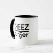Mug Logo de Cheezburger (noir) (Devant gauche)
