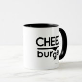 Mug Logo de Cheezburger (noir) (Devant droit)
