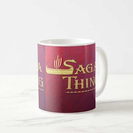 Mug Logo de chose de saga (Devant droit)