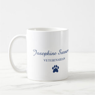 Mug Logo de clinique vétérinaire personnalisé Nom de v
