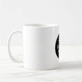 Mug Logo de code QR noir élégant, minimaliste et épuré (Gauche)