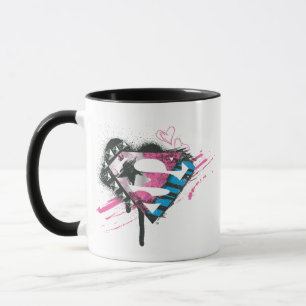 Mug Logo de coeurs de Supergirl