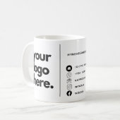 Mug Logo de conception de Carte de visite d'entreprise (Devant gauche)