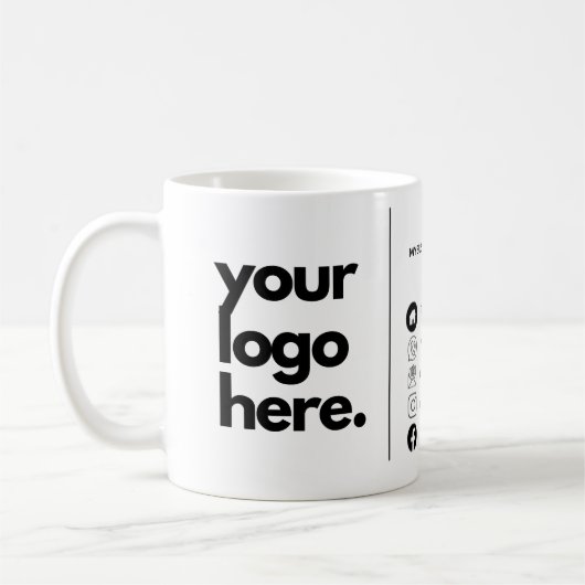 Mug Logo de conception de Carte de visite d'entreprise (Gauche)