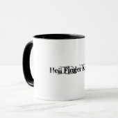 Mug Logo de couteaux de doigt d'enfer (Devant gauche)