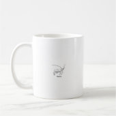 Mug Logo de crevette rose (Gauche)