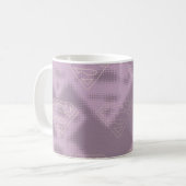 Mug Logo de demi-ton violet supergirl (Devant gauche)