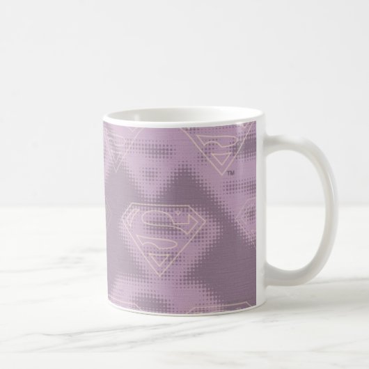 Mug Logo de demi-ton violet supergirl (Droite)