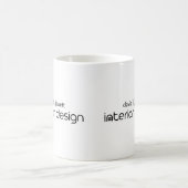 Mug Logo de Design d'intérieur simple noir et blanc (Centre)