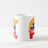 Mug Logo de Donald Trump Hair GOP Elephant (Centre)