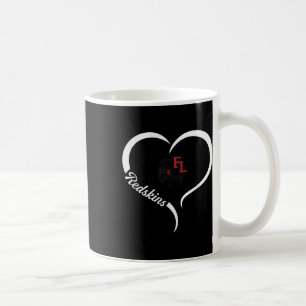 Mug Logo de Fort Loramie Redskins Demi-Coeur Slogan Hs