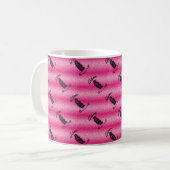 Mug Logo de Glam Bunny sur Faux Parties scintillant ro (Devant gauche)