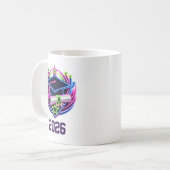 Mug logo de graduation neon brights (Devant gauche)