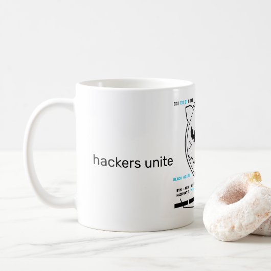 Mug Logo de Grydscaen anime "Black Holes" (Avec donut)