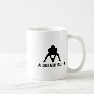 Mug Logo de joueur de football américain