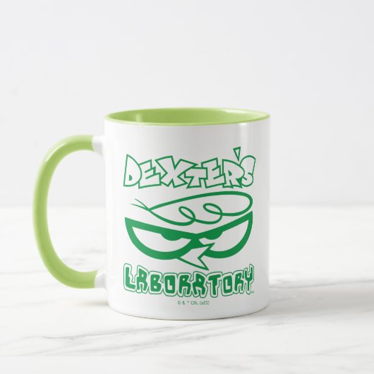 Mug Logo de la face de laboratoire de Dexter (Gauche)