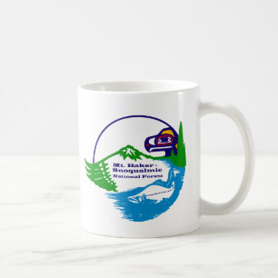 Mug Logo de la forêt nationale de Mt Baker - Snoqualm