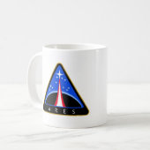 Mug Logo de la NASA Ares Rocket (Devant gauche)