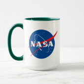 Mug Logo de la NASA Quesst Supersonic Green Trim (Gauche)