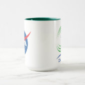 Mug Logo de la NASA Quesst Supersonic Green Trim (Centre)