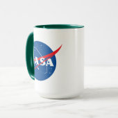 Mug Logo de la NASA Quesst Supersonic Green Trim (Devant gauche)
