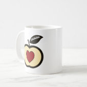 Mug Logo de la nourriture pour augmenter Rouge & Noir (Devant gauche)