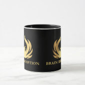 Mug Logo de la rédemption du cerveau Phoenix d'or (Centre)
