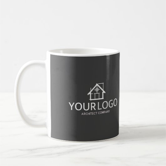 Mug Logo de la société d'architecture de démarrage d'e (Gauche)